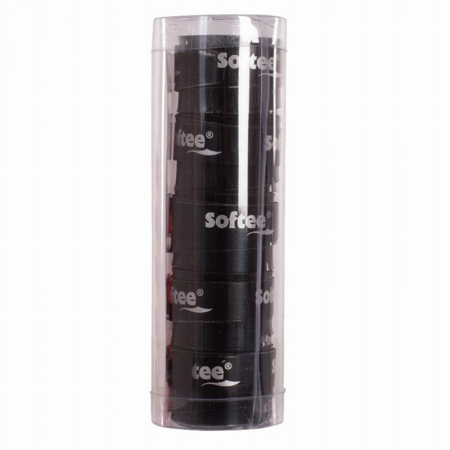 Softee Tech Smooth Black Overgrips 5 unità