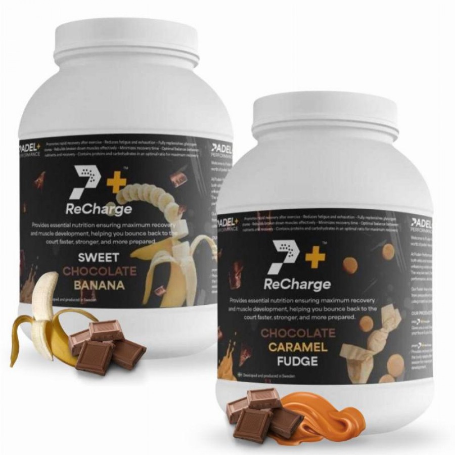 Pack Bote Padel Performance ReCharge Chocolat Banane y Chocolat Caramelo  Offre - Pas cher