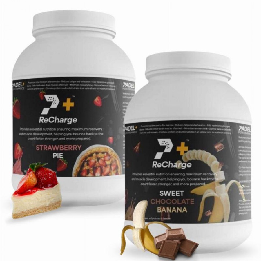 Pack Bote Padel Performance ReCharge Fresa y Chocolate Banana  Offer + Cheap