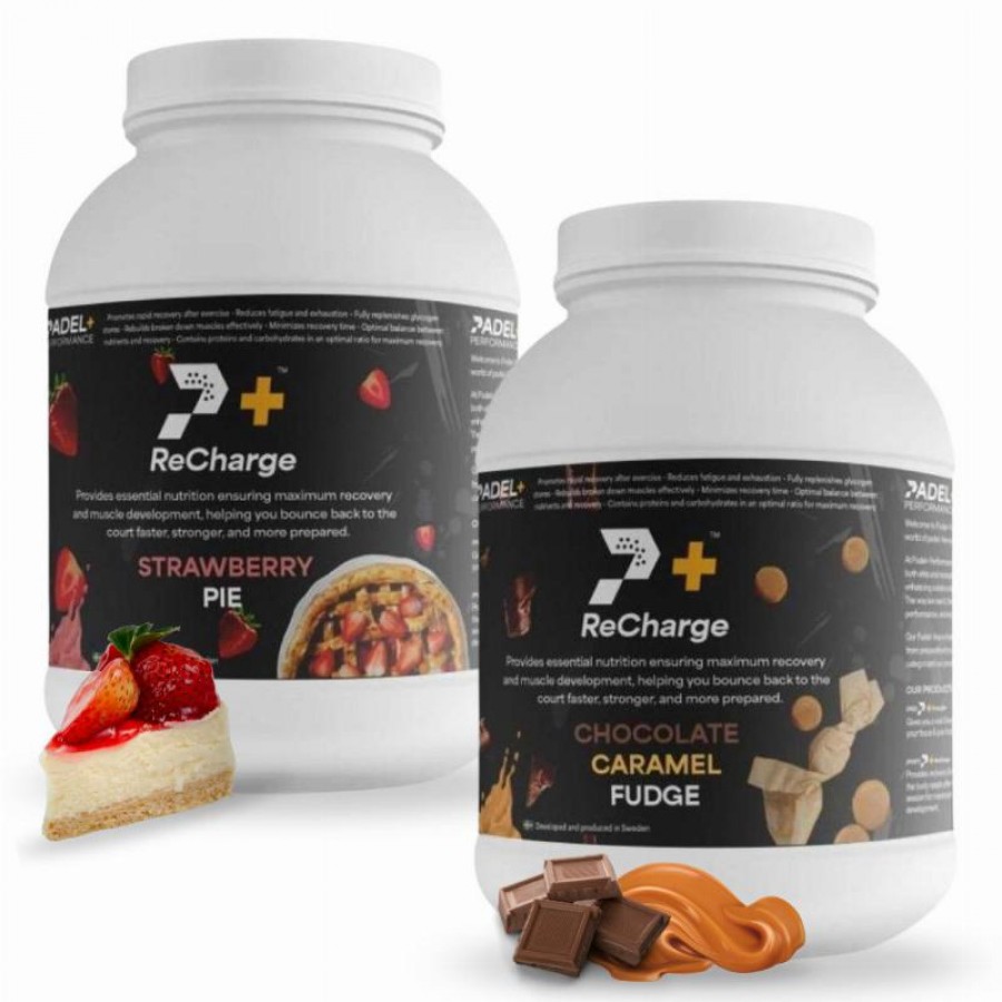 Pack Bote Padel Performance ReCharge Fresa y Chocolate Caramelo  Oferta + Barato