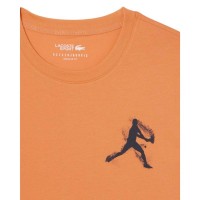 Pack Lacoste Novak Djokovic Orange T-Shirt and White Cap