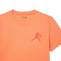 Pack Camiseta Lacoste Novak Djokovic Laranja e Boné Branco  Oferta + Barato