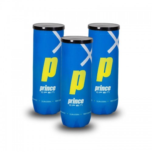 Pack de 3 Botes de Pelotas Prince Padel Open Pack de 3 Botes de Pelotas Prince Padel Open