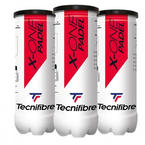 Confezione da 3 lattine di palline da padel X-One Tecnifibre