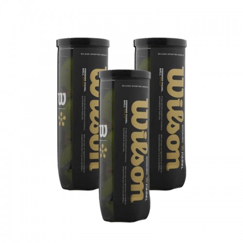 Pack de 3 Botes de Pelotas Wilson Padel Premier Speed Pack de 3 Botes de Pelotas Wilson Padel Premier Speed