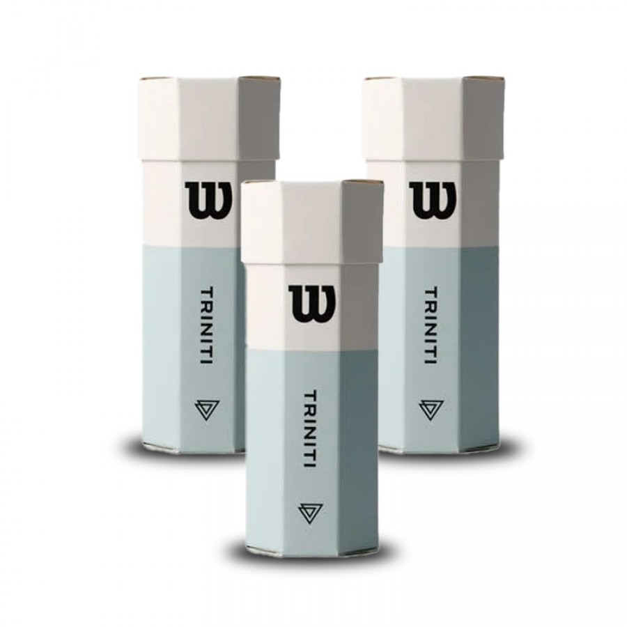 Pack de 3 bouteilles de Wilson Triniti Balls  Offre - Pas cher