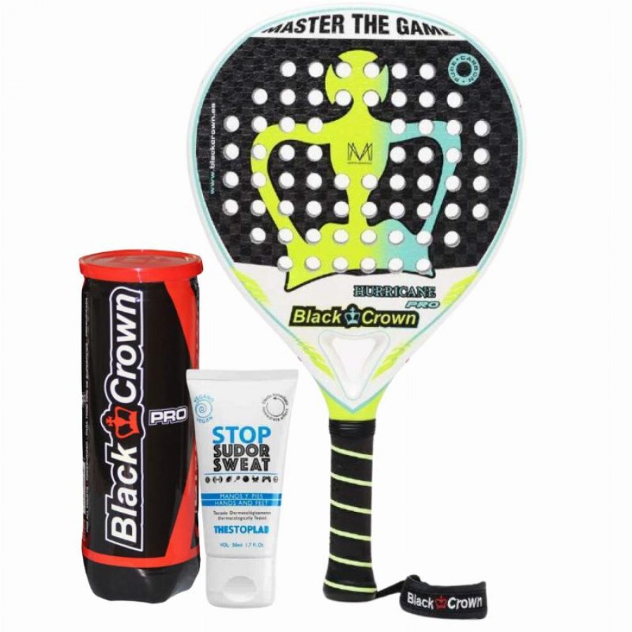 Black Crown Marta Marrero Hurricane Pro 2022 Pacote de pá com magnésio e bolas  Oferta + Barato