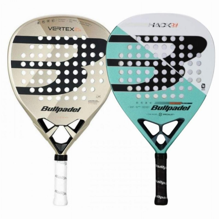 Pack Bullpadel Delfi Brea Vertex 04 Woman Junior 2025 and Bullpadel Paquito Navarro Hack 04 Junior 2025 Racket  Offer + Cheap