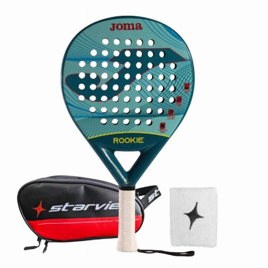 Pack Pala Joma Rookie Azul con Neceser y Munequera  Oferta + Barato