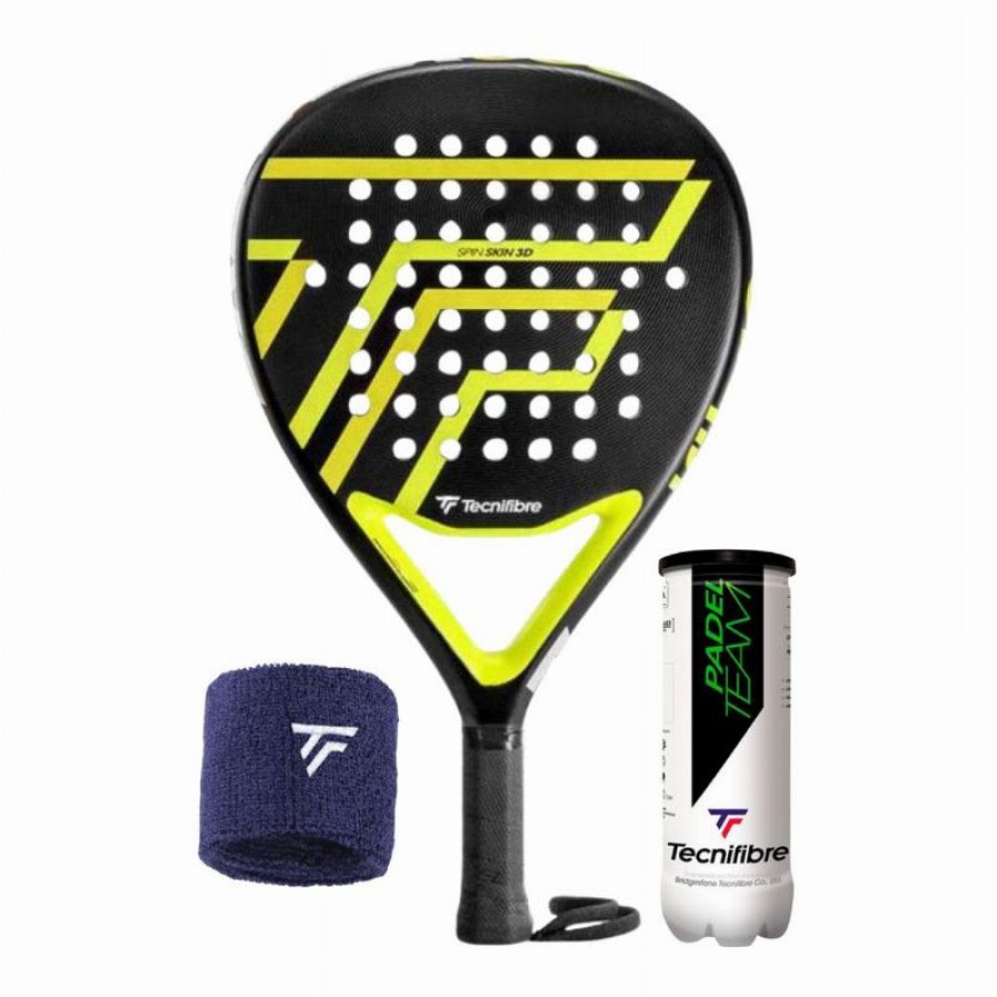 Pack Tecnifibre Wall Breaker 355 Racchetta con Polsino e Palle  Offerta + Economico
