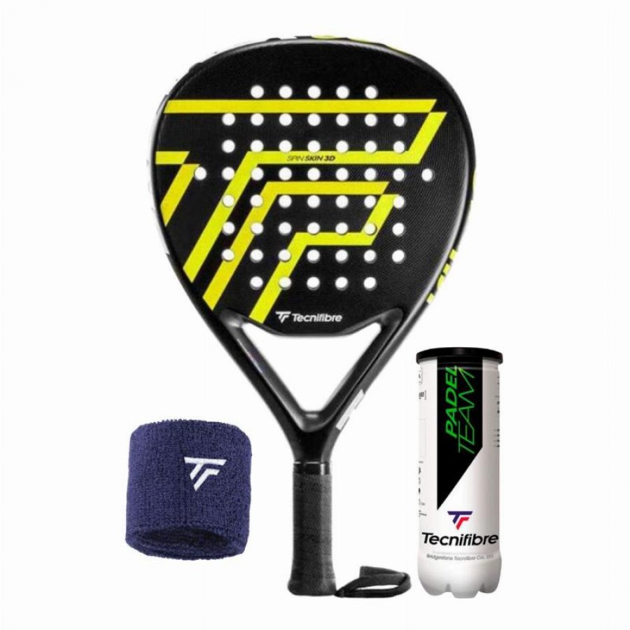 Pack Tecnifibre Wall Breaker 360 Racchetta con Polsino e Palle  Offerta + Economico
