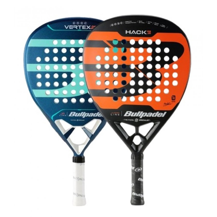Pala Bullpadel Paquito Navarro Hack 03 Junior 2024 y Delfi Brea Vertex Woman Junior 2024  Oferta + Barato