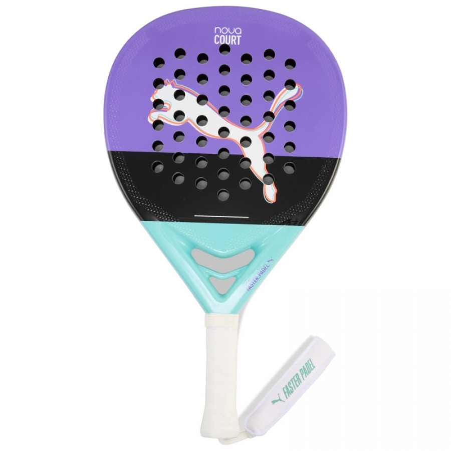 Puma Nova Court Purple Black Turquoise Women''s Racket  Offer + Cheap