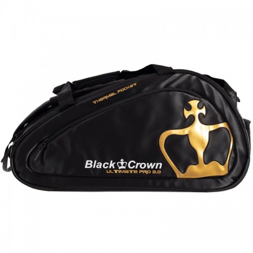 Black Crown Ultimate Pro 2.0 Black Gold Padel Bag Black Crown Ultimate Pro 2.0 Black Gold Padel Bag