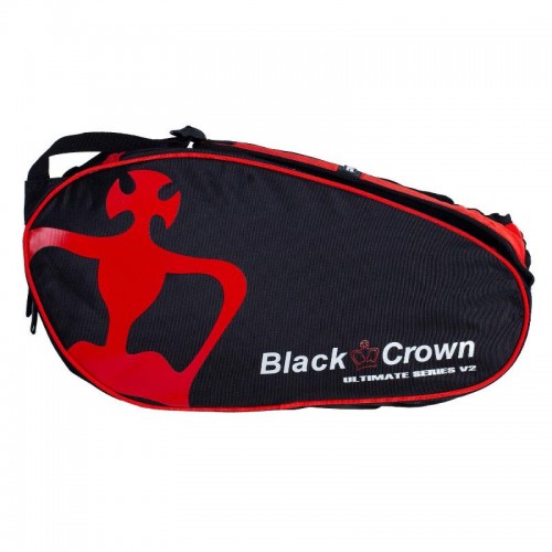 Black Crown Ultimate Series V2 Black Red Padel Bag Black Crown Ultimate Series V2 Black Red Padel Bag