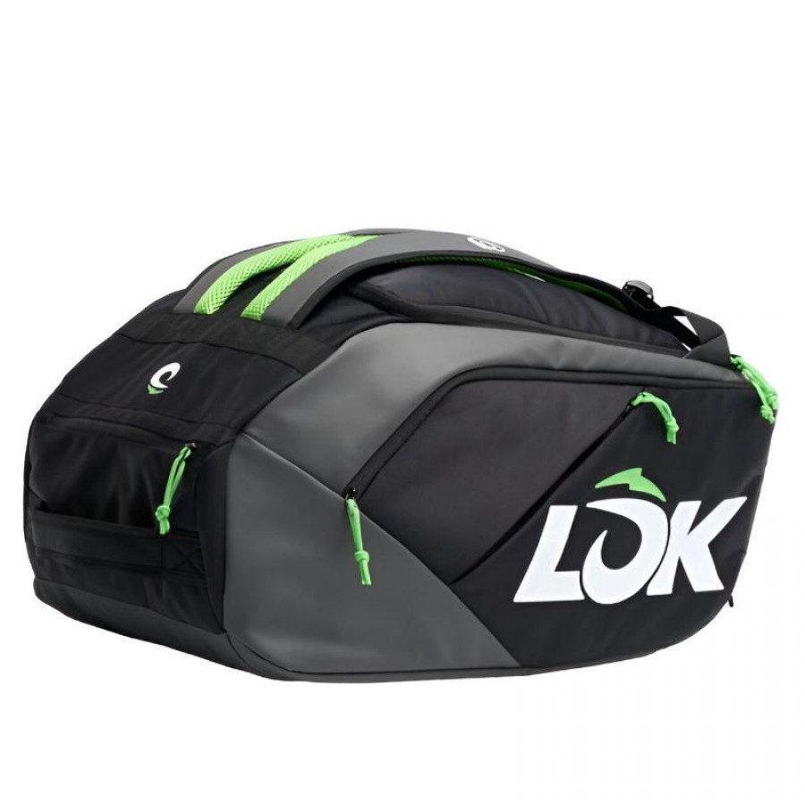 Lok Maxx Sac de Padel Noir Gris Fonce Citron Vert  Offre - Pas cher
