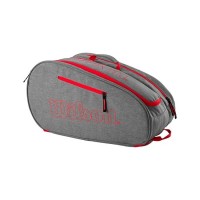 Sac de raquette Wilson Team Gris Rouge  Offre - Pas cher