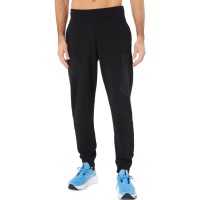 Pantalon Asics Logo Noir Gris  Offre - Pas cher