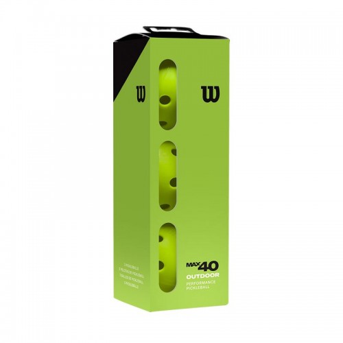 Wilson Max 40 Granules de pickleball dâexterieur 3 unites Wilson Max 40 Granules de pickleball dâexterieur 3 unites