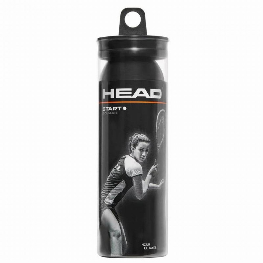 Pelota Squash Head Start Punto Blanco 3 Unidades  Oferta + Barato