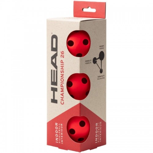 Pelotas Pickleball Head Championship 26 Indoor 3 Unidades Pelotas Pickleball Head Championship 26 Indoor 3 Unidades