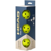 Pelotas Pickleball Head Pro 40 Outdoor 3 Unidades  Offer + Cheap