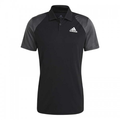 Polo Adidas Club Cinza Negro Polo Adidas Club Cinza Negro