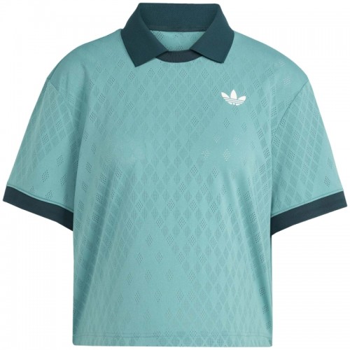 Polo Femme Adidas Original Pro London Turquoise Polo Femme Adidas Original Pro London Turquoise