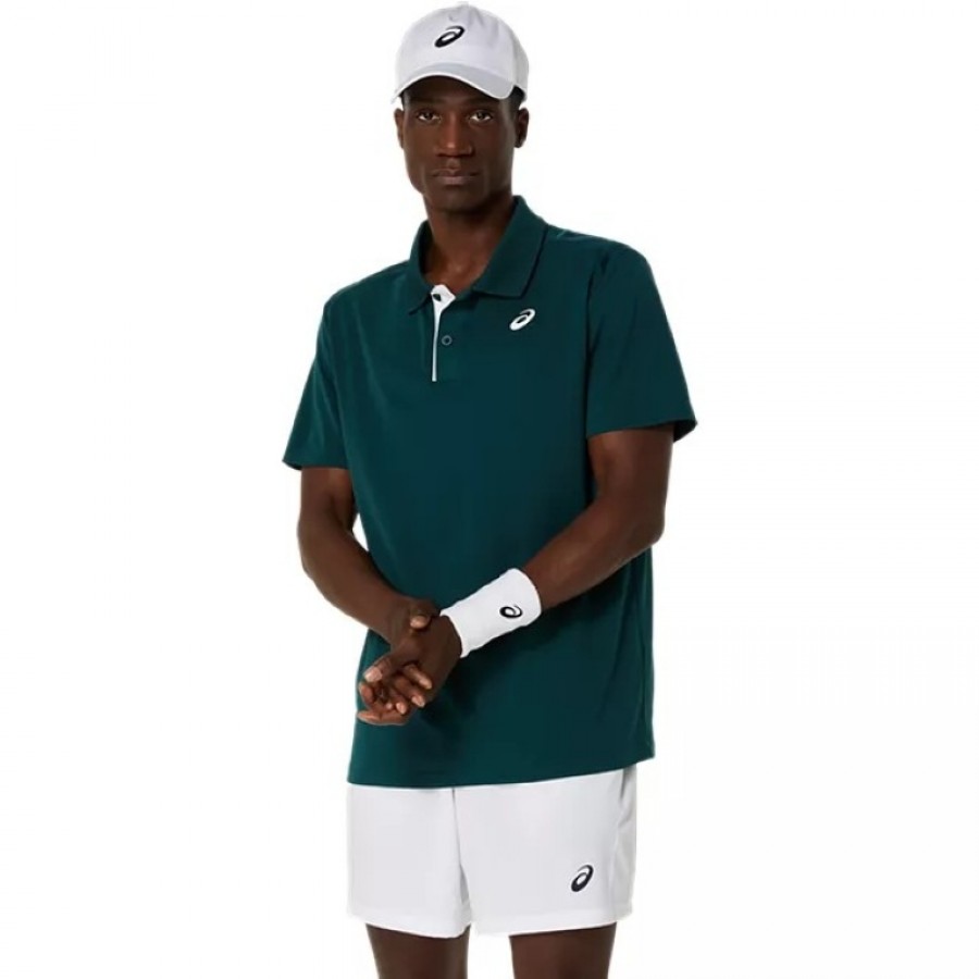 Polo Asics Court Saxon Green  Offer + Cheap