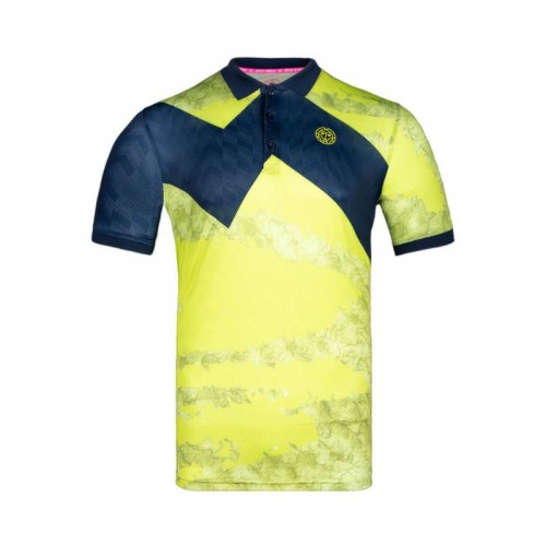 Polo Bidi Badu Idir Lime Bleu Fonce Polo Bidi Badu Idir Lime Bleu Fonce