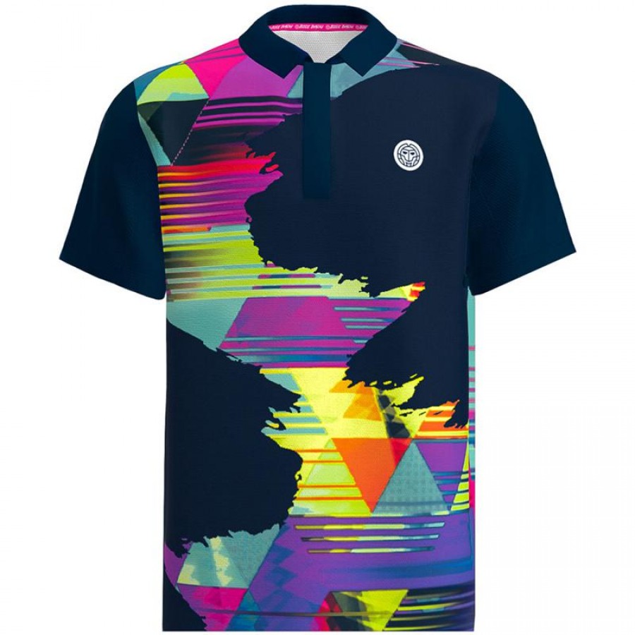 Bidi Badu Kaleido Dark Blue Mix Polo Shirt  Offer + Cheap