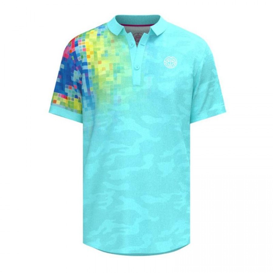 Polo Bidi Badu Melbourne Aqua Mix  Oferta + Barato