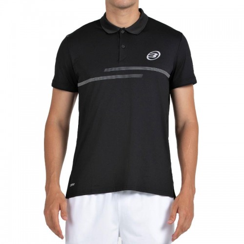 Bullpadel Menkar Black Polo Shirt Bullpadel Menkar Black Polo Shirt