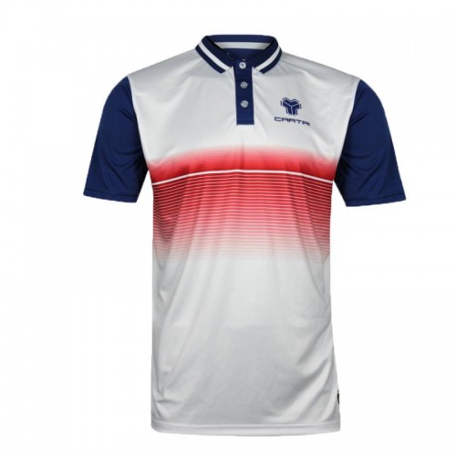Cartri Roterdam Polo Blanc Bleu Marine Cartri Roterdam Polo Blanc Bleu Marine