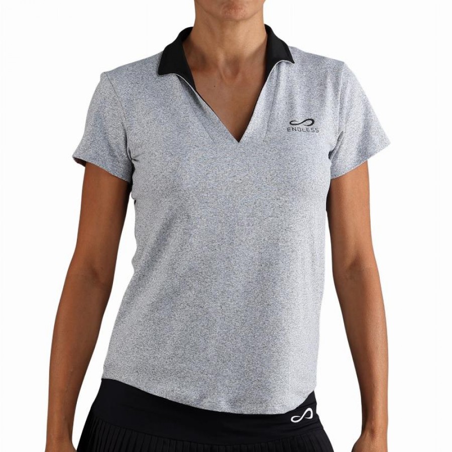Endless Onyx Polo Maniche Grigio Cina  Offerta + Economico