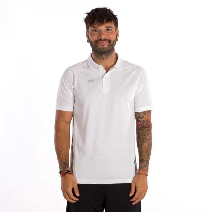 Enebe Strauss White Polo Shirt  Offer + Cheap