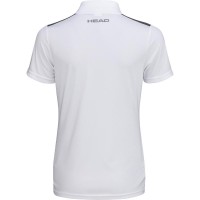 Head Club 22 Blanc Polo Femme Bleu Marine