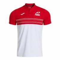Joma A1 Polo Padel Branco Vermelho  Oferta + Barato