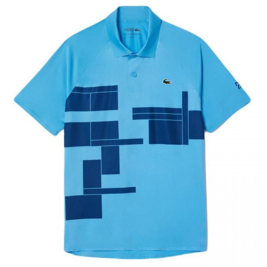 Polo Lacoste Novak Djokovic Ultra Dry Azul  Oferta + Barato