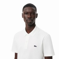 Lacoste Polo Regular Fit en coton blanc  Offre - Pas cher