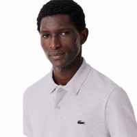 Polo Lacoste Regular Fit Algodon Gris Vigore  Offre - Pas cher