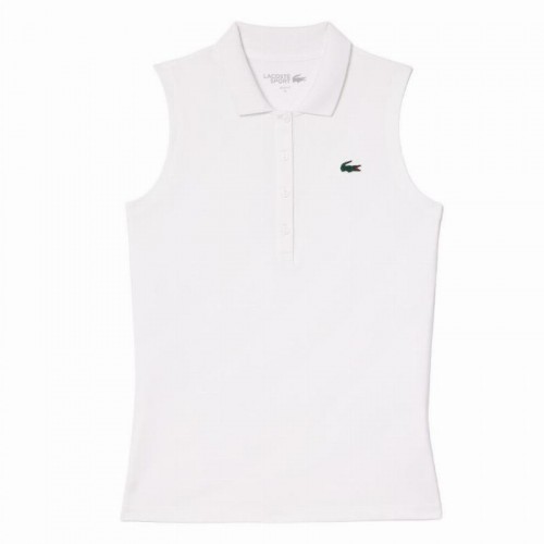 Polo Femme Lacoste Ultra Dry Blanc Polo Femme Lacoste Ultra Dry Blanc