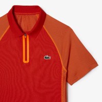 Lacoste Ultra Dry Red Orange Polo Shirt  Offer + Cheap