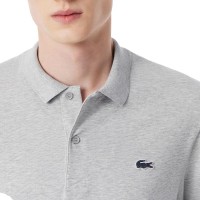 Polo Manga Larga Lacoste Regular Fit Algodon Gris Vigore  Offer + Cheap