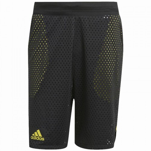 Curta Adidas 2 IN 1 Primeblue Preto Amarelo Curta Adidas 2 IN 1 Primeblue Preto Amarelo