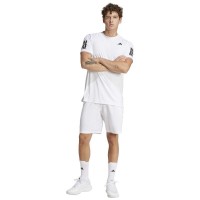 Adidas Club 3 Stripes Short Branco Preto  Oferta + Barato