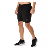Short Asics Core 2N1 7IN Desempenho Negro  Oferta + Barato