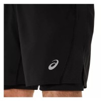 Short Asics Core 2N1 7IN Desempenho Negro  Oferta + Barato