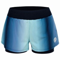Short Bidi Badu Spectrum 2 em 1 Impresso Azul Oscuro Aqua Mujer  Oferta + Barato