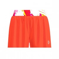 Short Bidi Badu Wild Arts Printed 2en1 Naranja Mix Junior  Oferta + Barato